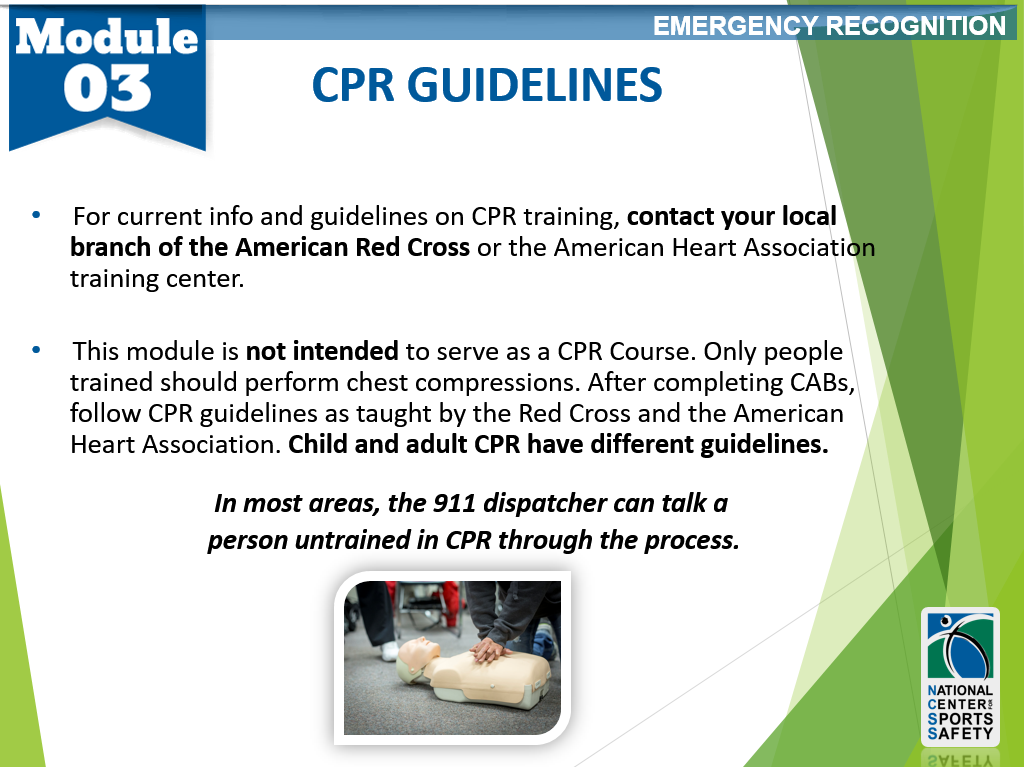 2cprguidelines National Center for Sports Safety